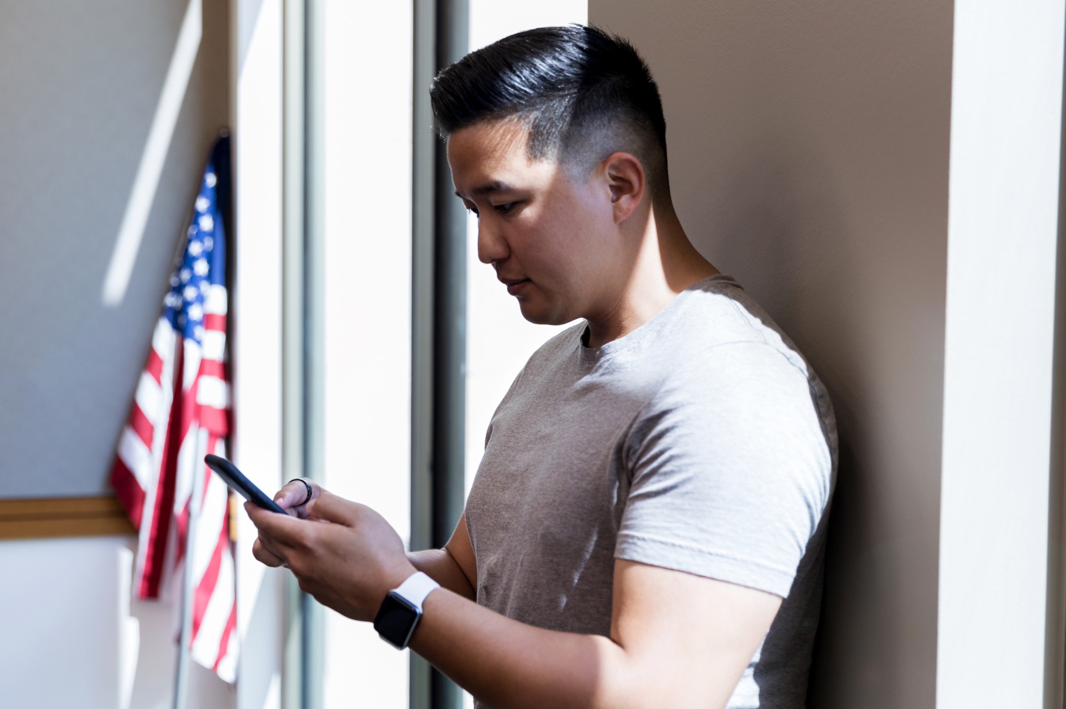 Bottom Fade In Blue Crop